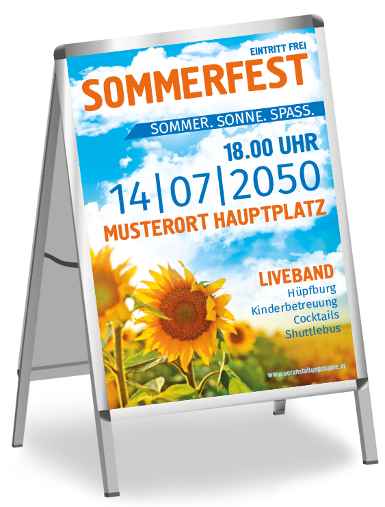 Plakat Vorlage Sommerfest Plakat / Geniesse Sommerparty Poster Schone